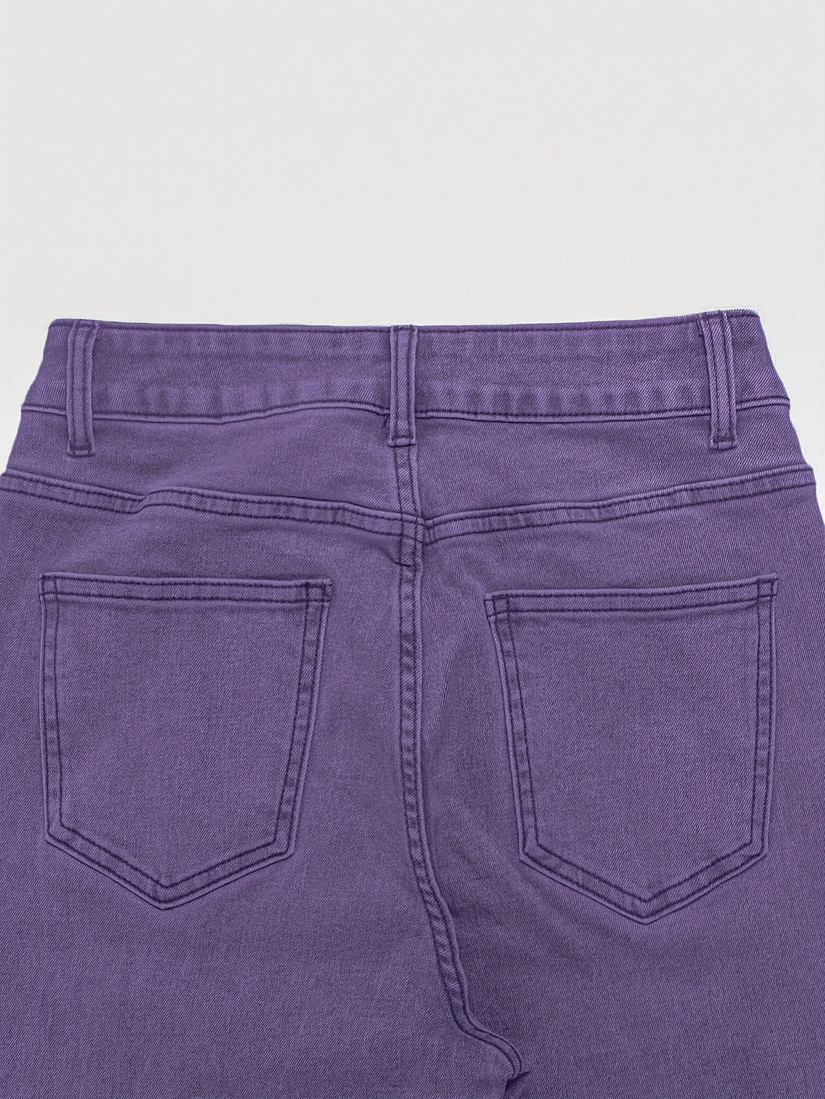 High Waist Stretch Flare Jeans Women Wide Leg Pants with Pockets – Solid Color Street Style, All-Season Comfortable Denim, Machine Washable