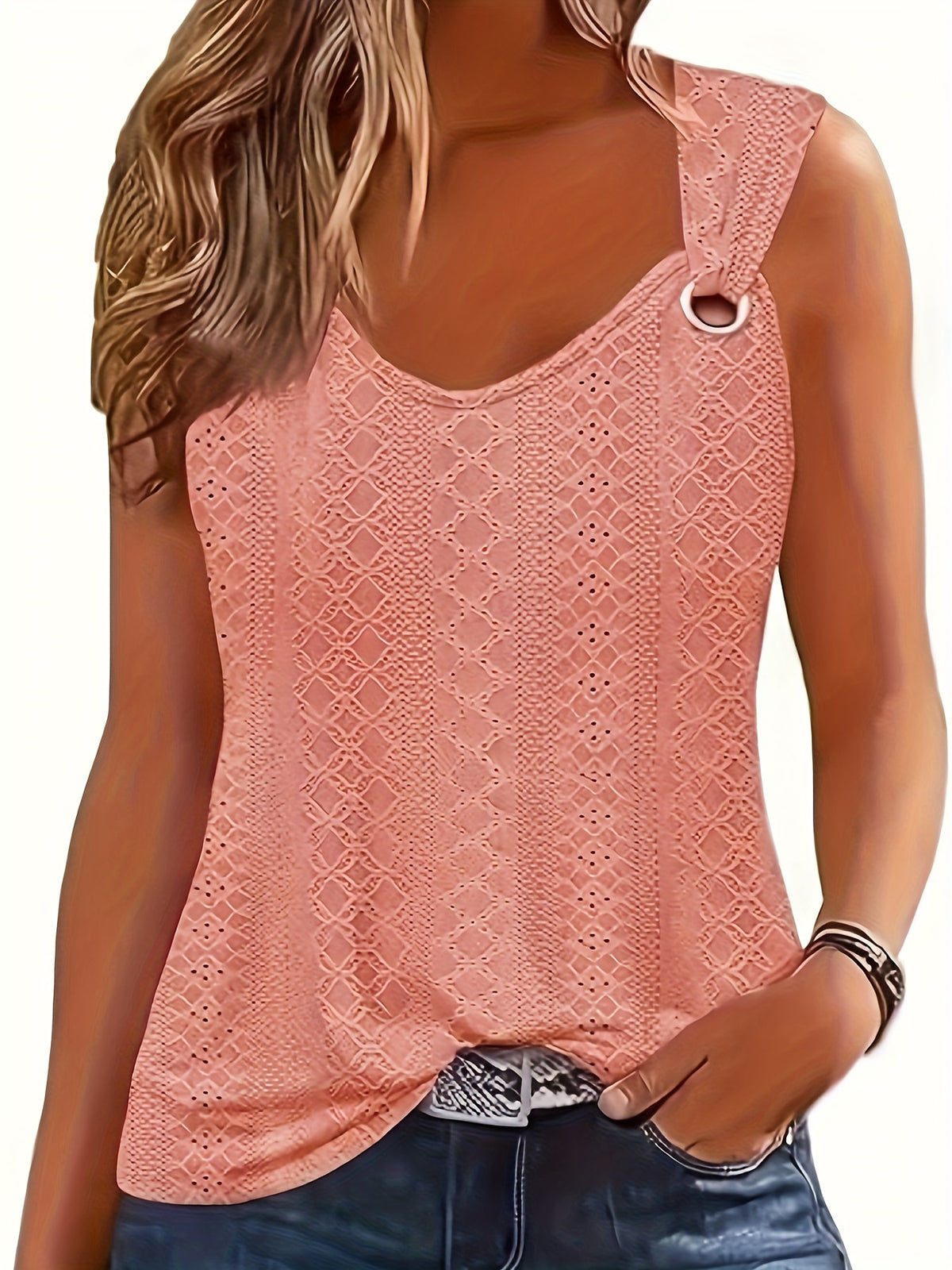 Sleeveless Tank Top Women V-Neck Loose Casual Comfortable Summer Vest Tee Trendy Basic Top S M L XL XXL