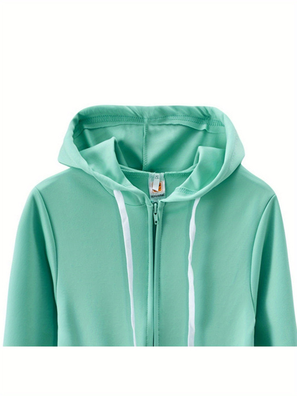 Women's Zip-Up Hoodie Jogger Set 2 Piece Tracksuit Sweatsuit Casual Solid Color Sweatpants Outfit S-XXL