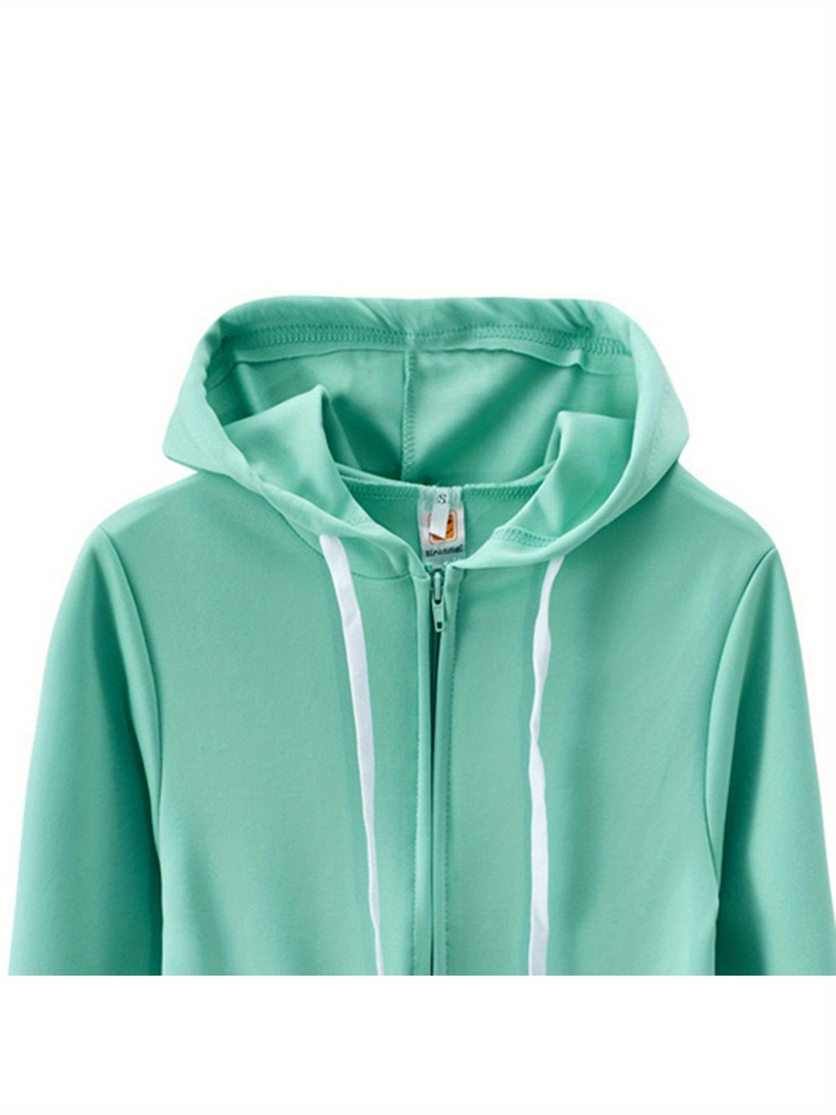 Women's Zip-Up Hoodie Jogger Set 2 Piece Tracksuit Sweatsuit Casual Solid Color Sweatpants Outfit S-XXL