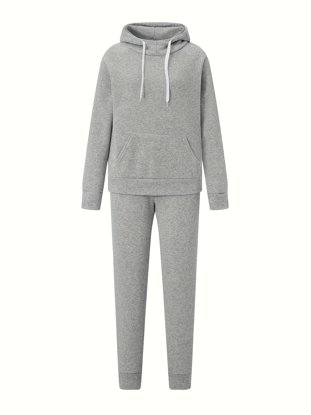 Women's 2-Piece Sweatsuit Set Slim Fit Long Sleeve Hoodie and Drawstring Jogger Pants S-XXL