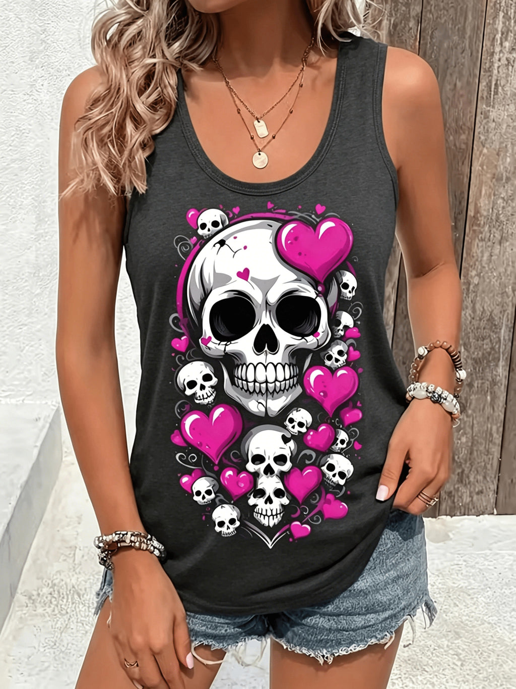 Pose Print Casual Tee Women Fun Graphic T-Shirt Short Sleeve Crew Neck Loose Fit Top Home Loungewear Going Out Gift Valentine's Day S-XXL