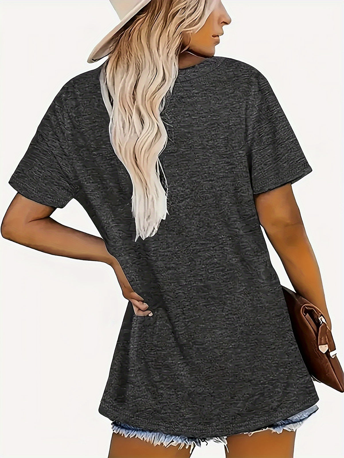 Alphabet Graphic Print T-Shirt for Women - Lightweight Breathable Crew Neck Short Sleeve Casual Tee Spring Summer Soft Stretch Top