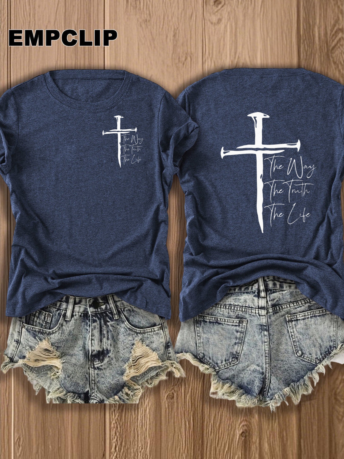 Christian Cross Graphic Tee Women Faith Inspirational T-Shirt Patriotic Religious Casual Tops