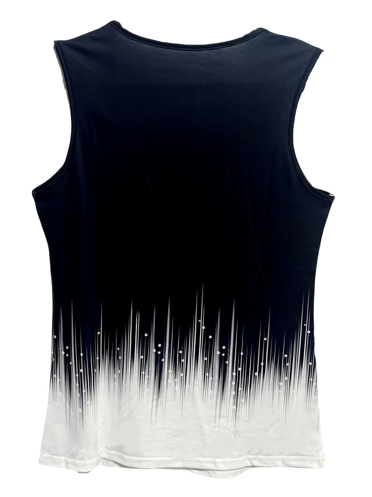 Gradient Print Cross Strap Vest Top Women Fashion Criss Cross Sleeveless Soft Fabric Casual Trendy All Season Tank Top for Women