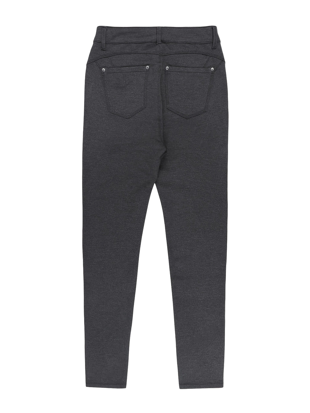 Women's High-Waist Skinny Jeans Stretchy Fabric Multi-Color Long Style Casual Streetwear Button Decor Five Pockets