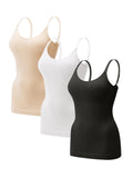 3-Pack Tummy Control Shapewear Tank Top Women Seamless Compression Camisole Body Shaper Breathable Daily Casual Wear