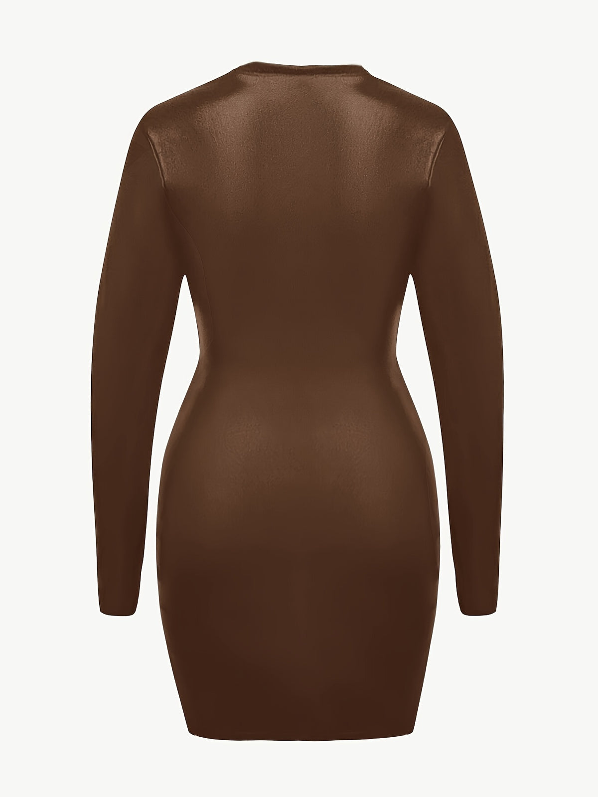 Black Bodycon Mini Dress Tailored Waist Women Vintage Street Style Crew Neck Fitted Knit Dress S-XXL
