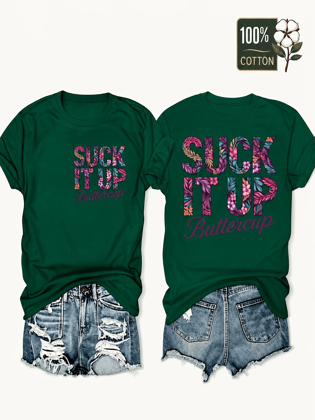 Maternity T-Shirt Women Tropical Flower Alphabet Print Front Back Graphic Tee Street Style Plus Size Pregnancy Top Casual Loose Fit