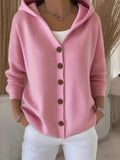 Women's Oversized Cardigan Sweater Button Up Long Sleeve Knit Jacket Casual Outwear Trendy Fall Winter Cozy Layering Coat