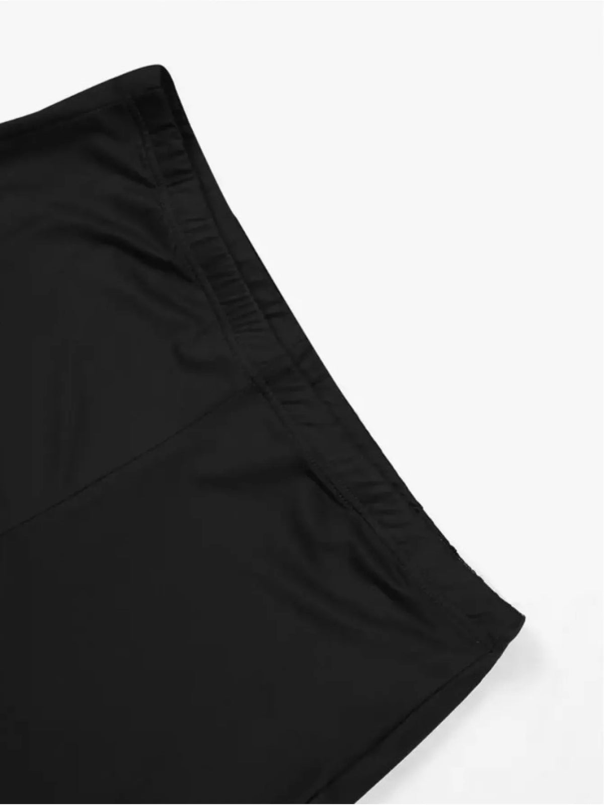 Geometric Bee Print High Waist Cropped Pants Women Black Casual Year-Round S-XXL