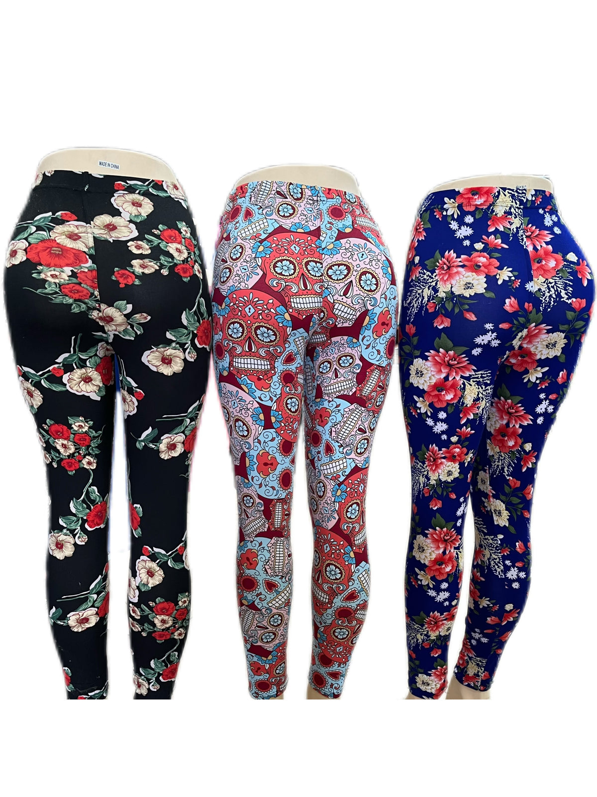 High Waist Printed Yoga Leggings for Women – Mixed Colors Moisture-Wicking Stretchy Casual Fitness Sweatpants, Comfortable Everyday Athletic Style, One Size
