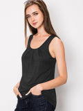 Women's Sleeveless Scoop Neck Tank Top Loose Fit Breathable Casual Layering Shirt 20 Colors Summer Essential