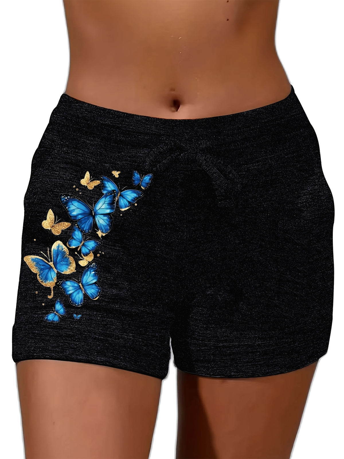 Printed Beach Vacation Shorts Women Casual Summer Holiday Loose Short Pants Light Grey Black Dark Gray S-XXL