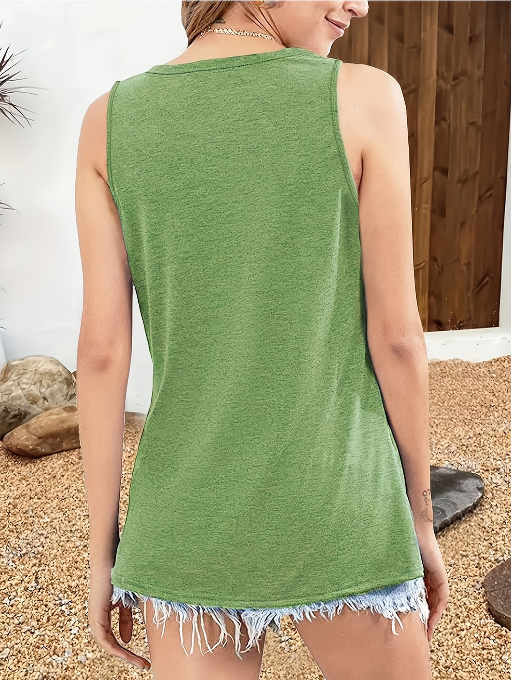 Texas Outline Print Sleeveless Tank Top for Women - Loose Casual Breathable Round Neck T-Shirt Vest, Lightweight Machine Washable Summer Top for Outdoor & Everyday Wear