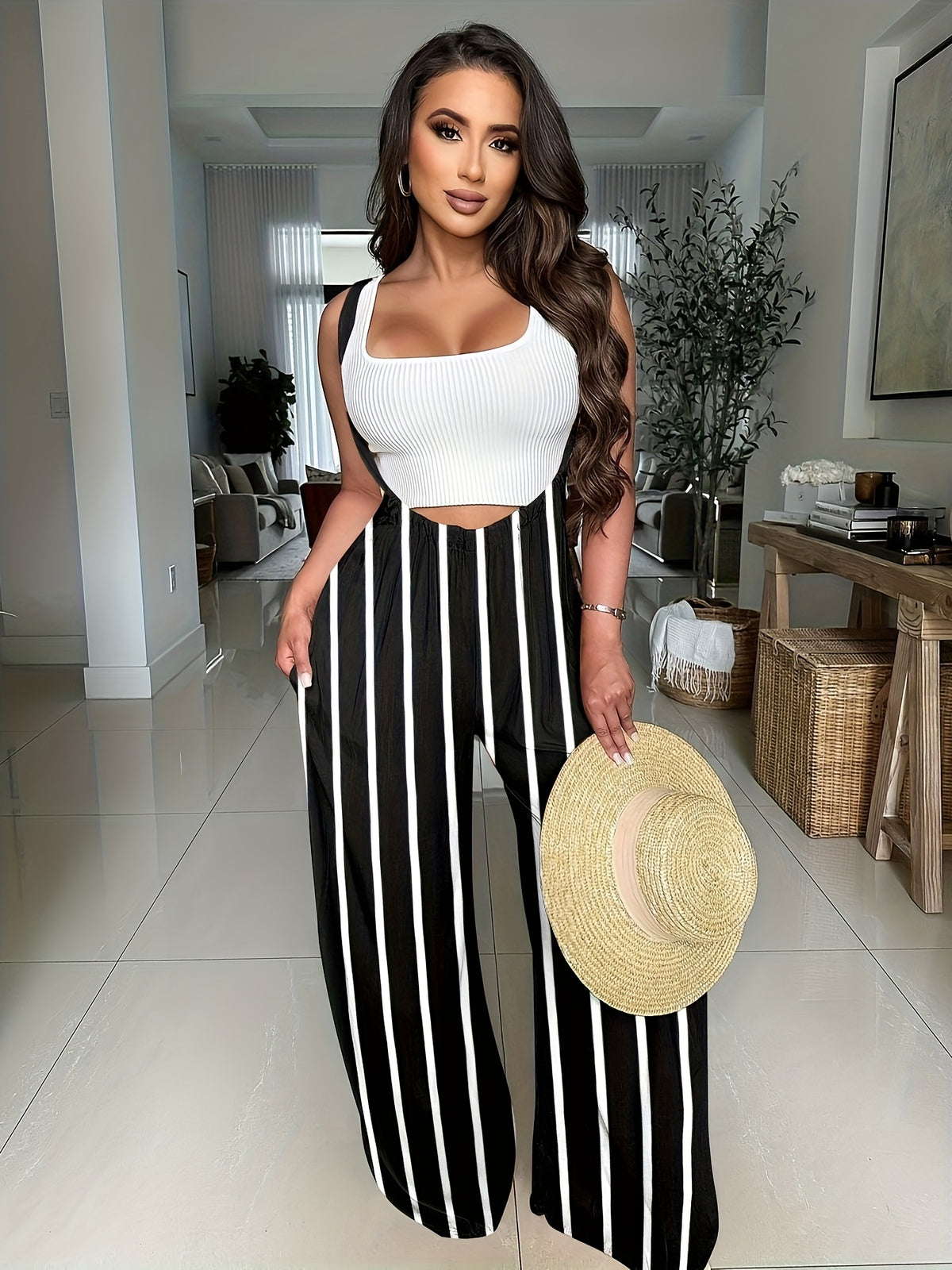 Palazzo Wide Leg Pants Women Drawstring Waist with Pockets Super Long Loose Fit Lounge Trousers All Season Machine Washable Soft