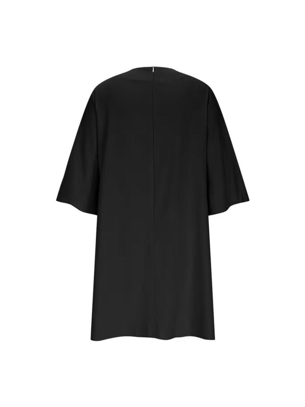 Midi Dress Women Crew Neck Half Sleeve Cake Skirt Patchwork Multicolor Holiday Party Office Wedding Guest S-XXL