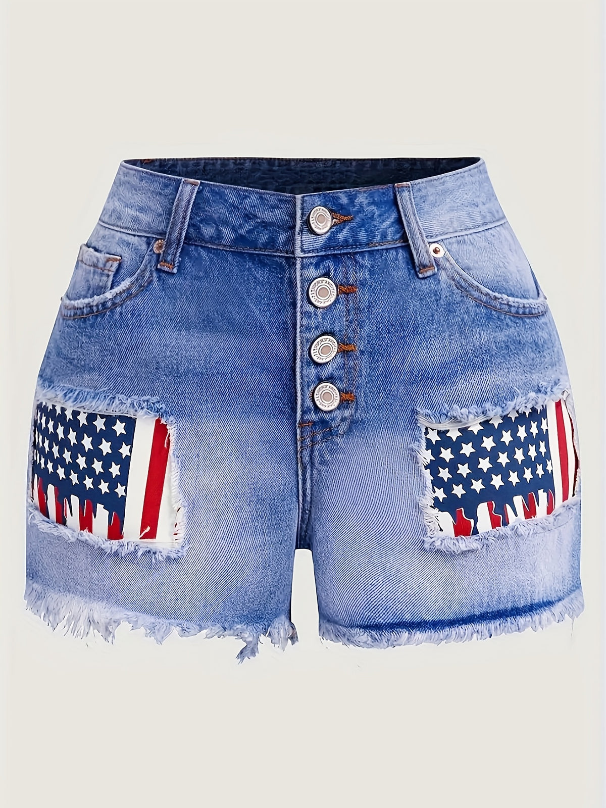 Wide Leg Casual Shorts Women Retro Loose Frayed Edge Button Front Mid Rise Breathable Beach Shorts Summer Picnic Outings