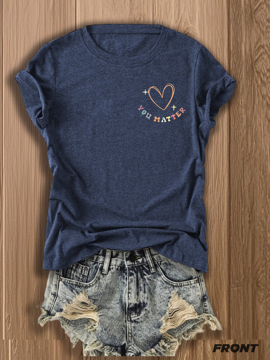 Dear Person Behind Me Graphic T-Shirt for Women Double-Sided Print Inspirational Crew Neck Short Sleeve Casual Tee Gift for Best Friend Couple Soulmate Summer