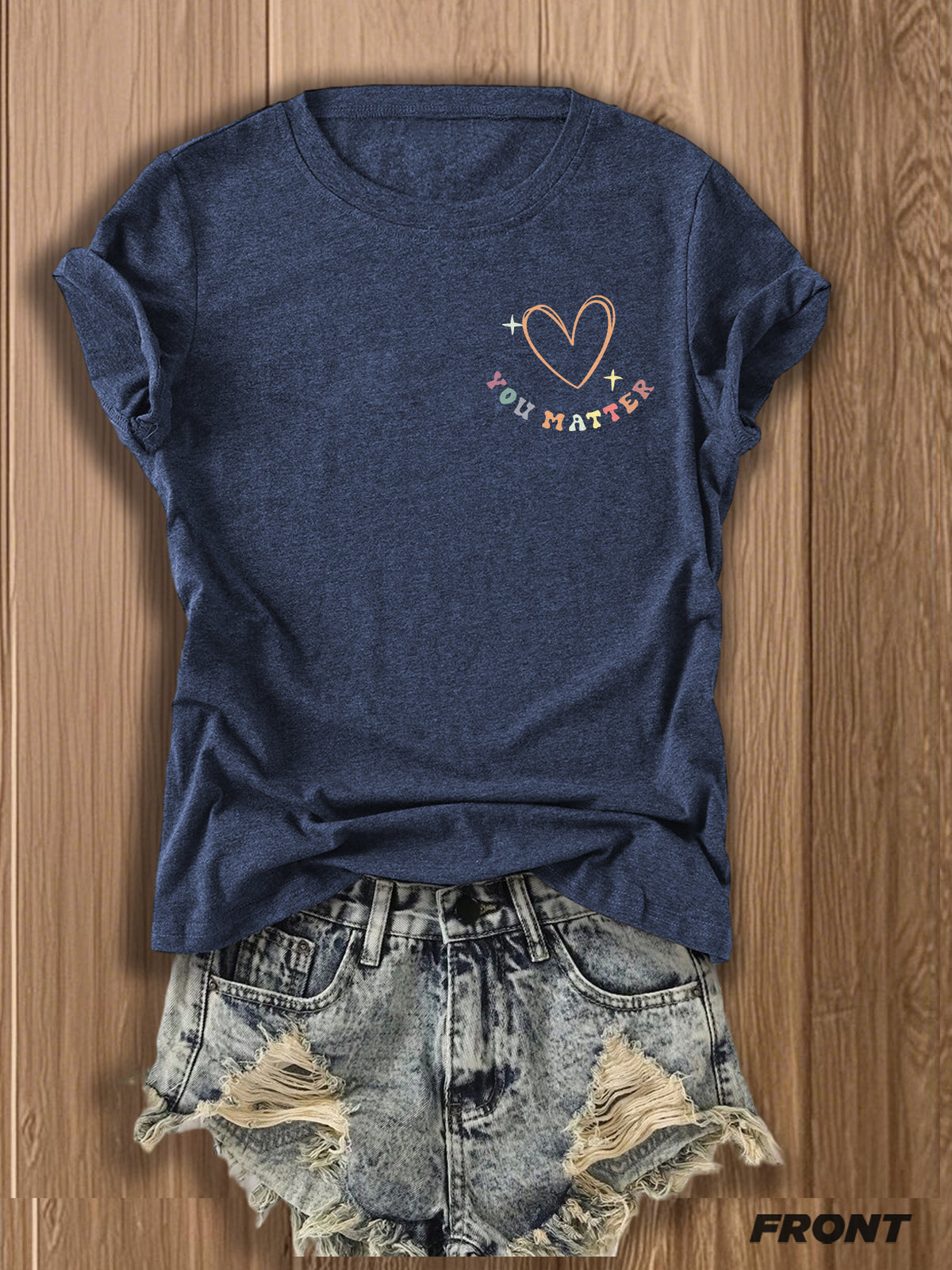 Dear Person Behind Me Graphic T-Shirt for Women Double-Sided Print Inspirational Crew Neck Short Sleeve Casual Tee Gift for Best Friend Couple Soulmate Summer