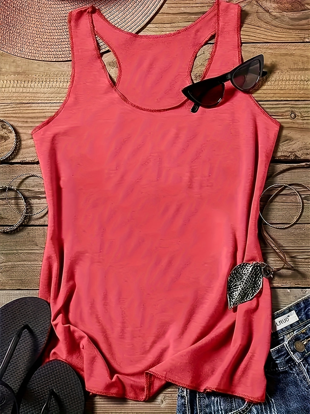 5-Pack Sleeveless Tank Tops for Women | Round Neck Stretchy Casual Cami Tops | Multipack Basic Layering Tops | Spring Summer Everyday Vest Tank Women