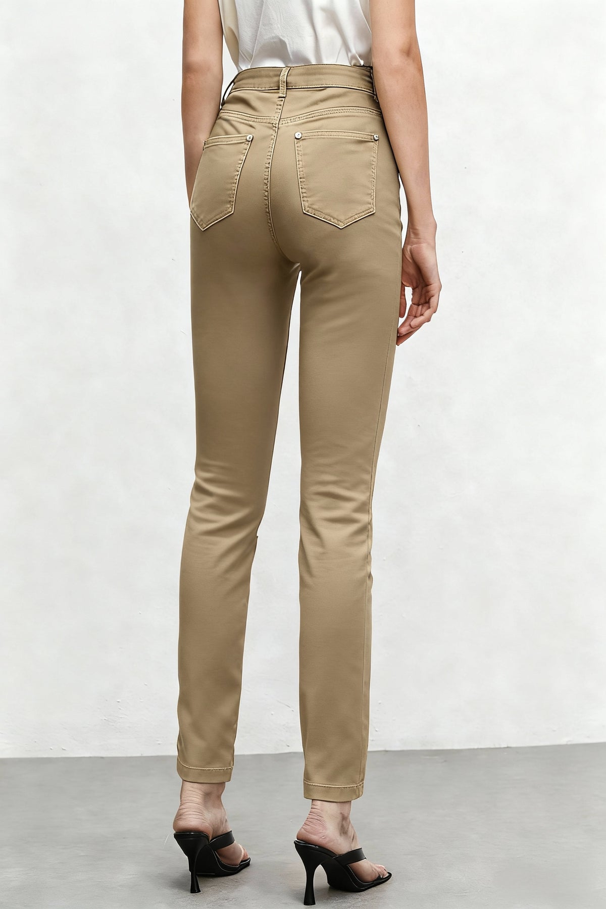 Women's Slim-Fit Stretchy Jeans Casual All Season Red Black Khaki Deep Blue S-XXL