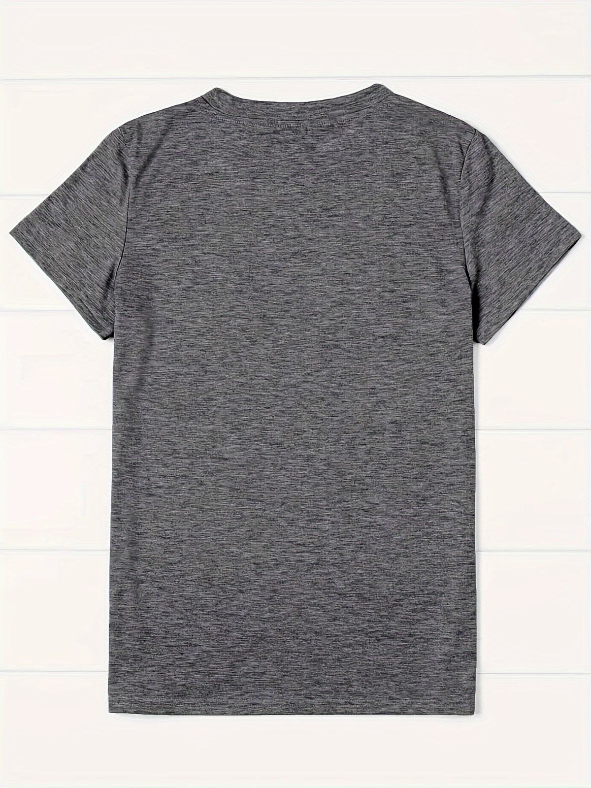 Letter Print Crew Neck T-Shirt for Women - Short Sleeve Lightweight Breathable Casual Graphic Tee 3-Season Everyday Top Multiple Colors