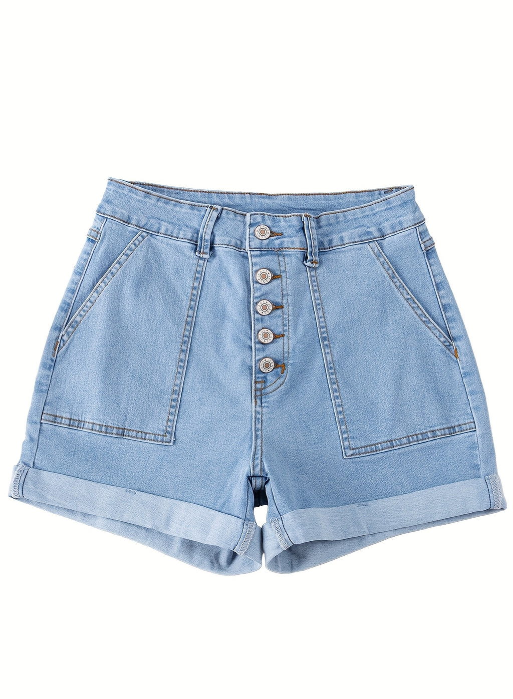 High Waist Stretch Denim Shorts Women Slim Fit Vintage Casual Summer Jean Shorts Multi-Color XS-XXL
