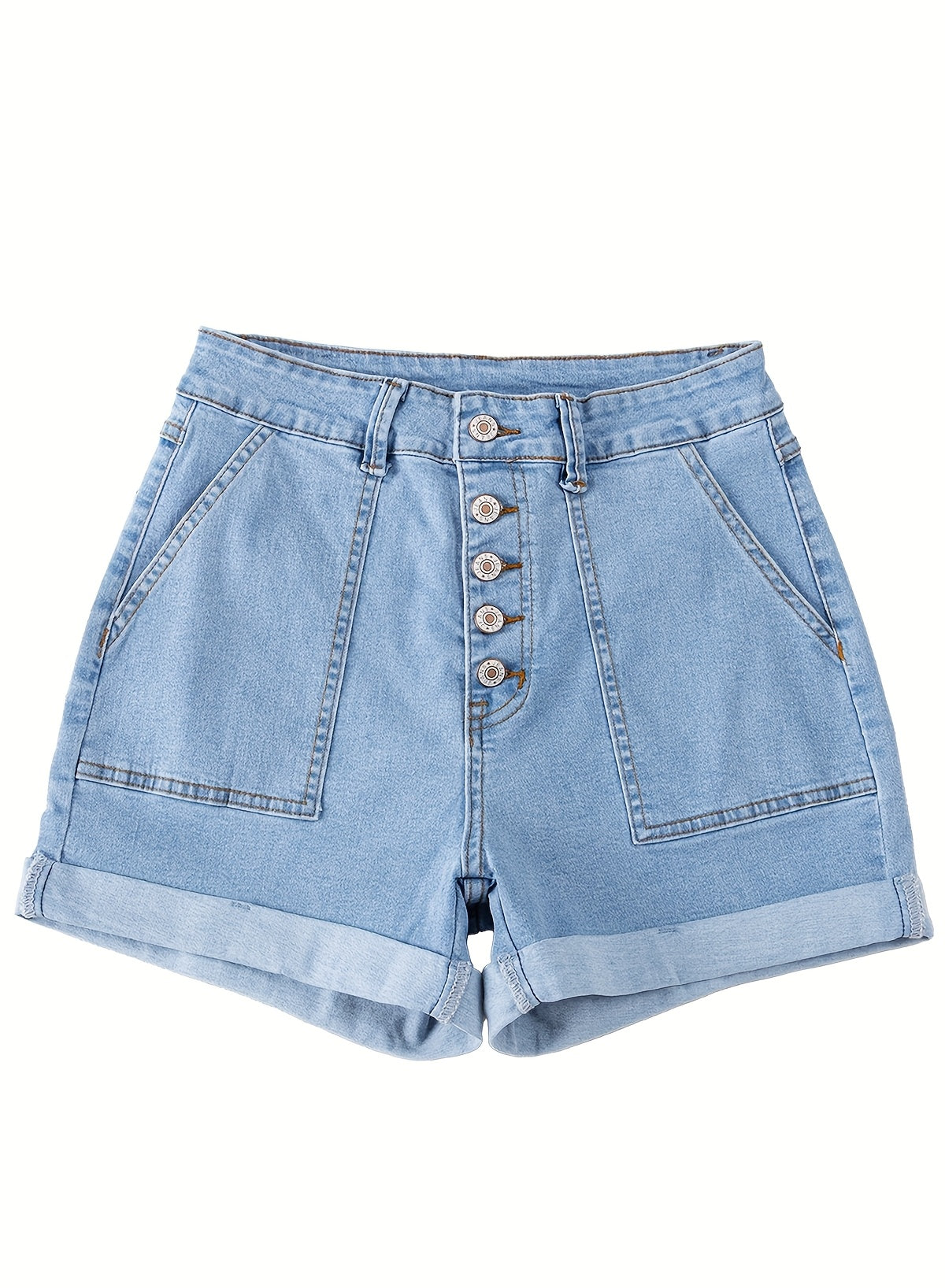 High Waist Stretch Denim Shorts Women Slim Fit Vintage Casual Summer Jean Shorts Multi-Color XS-XXL