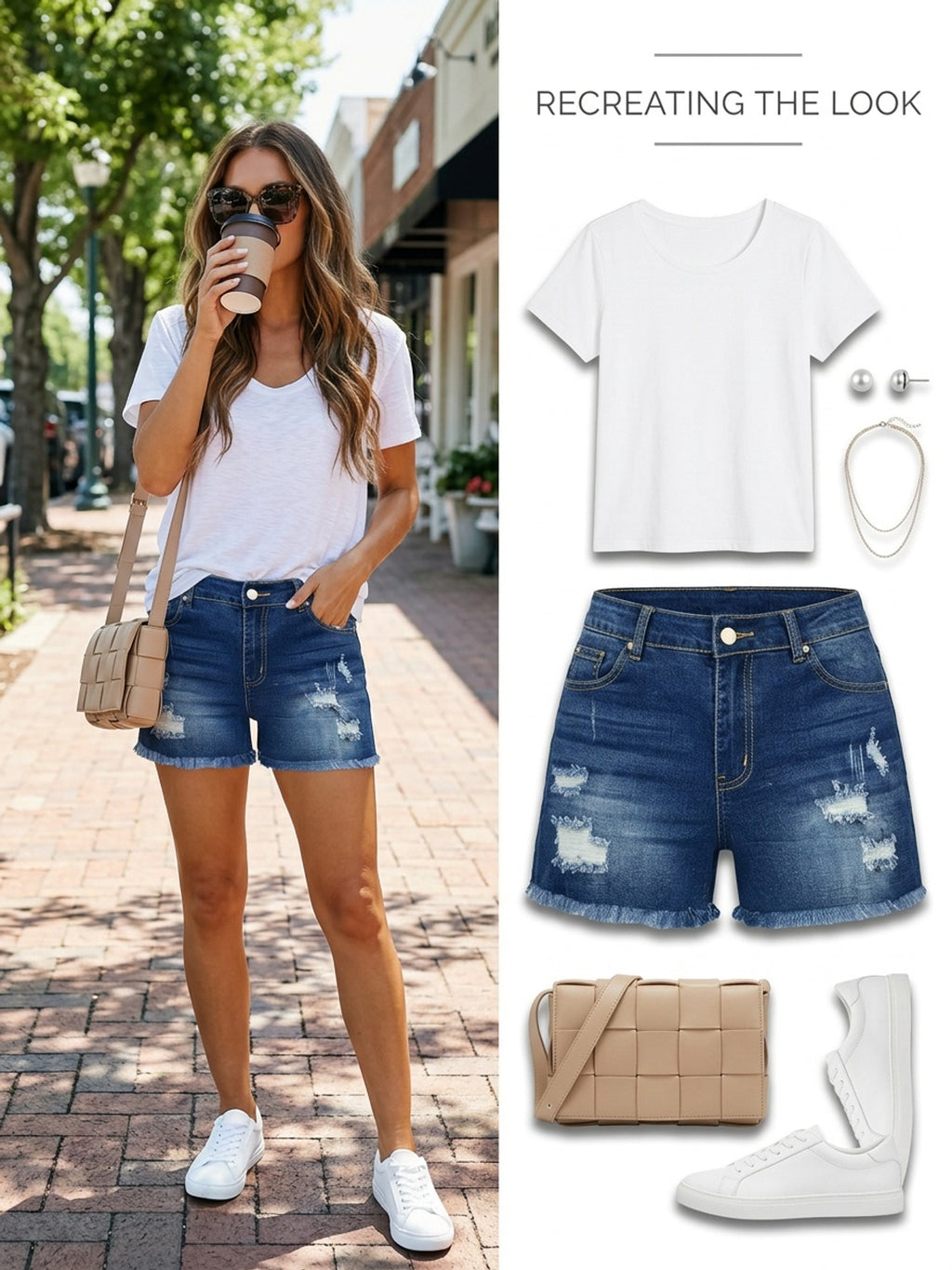 High Waisted Ripped Denim Shorts Women Casual Distressed Raw Hem Jean Shorts Loose Fit Streetwear Summer Outfits
