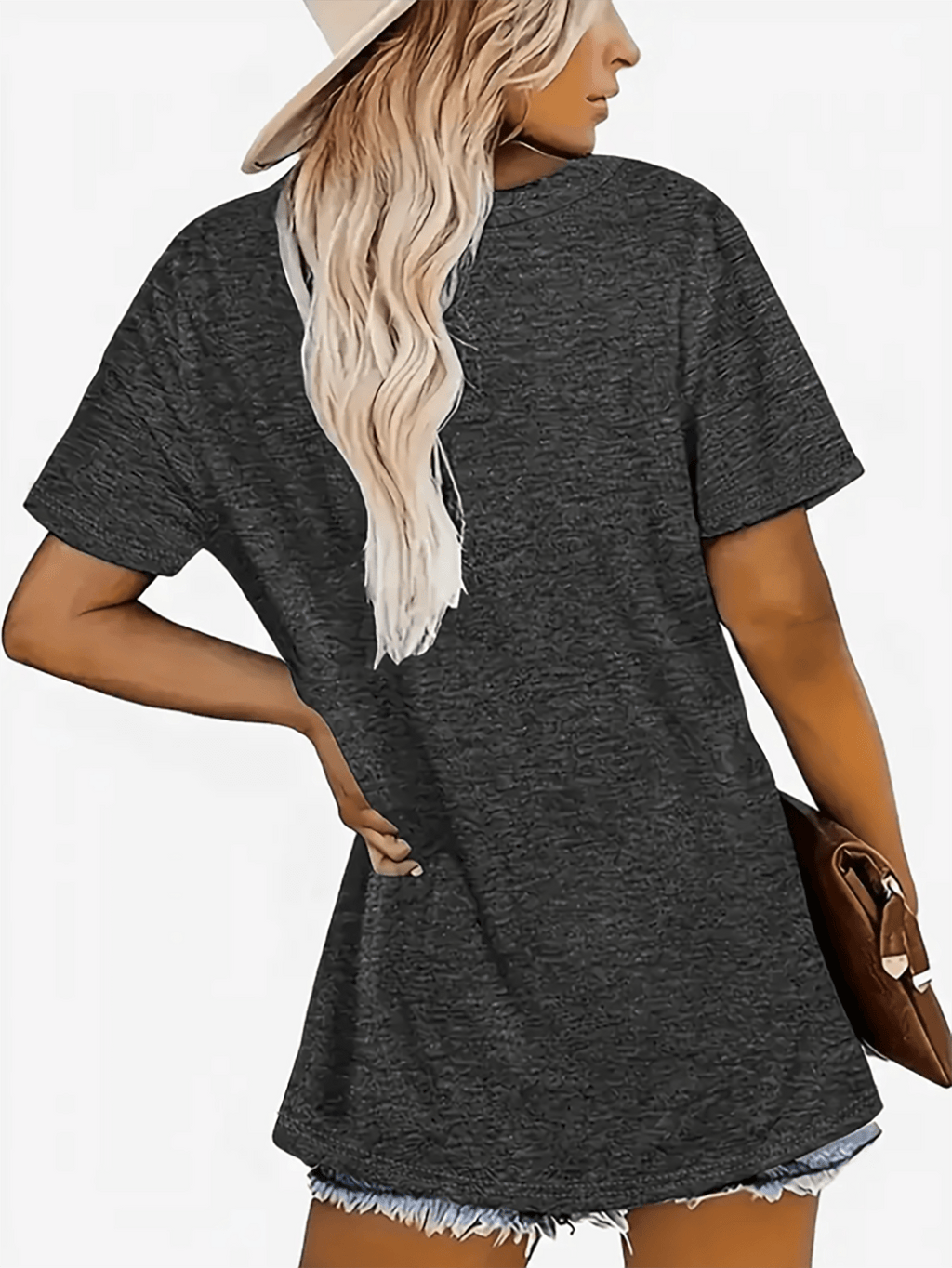 Ghost Print V-Neck T-Shirt Women Casual Short Sleeve Graphic Tee Fun Holiday Gift Spring Summer Top S-XXL